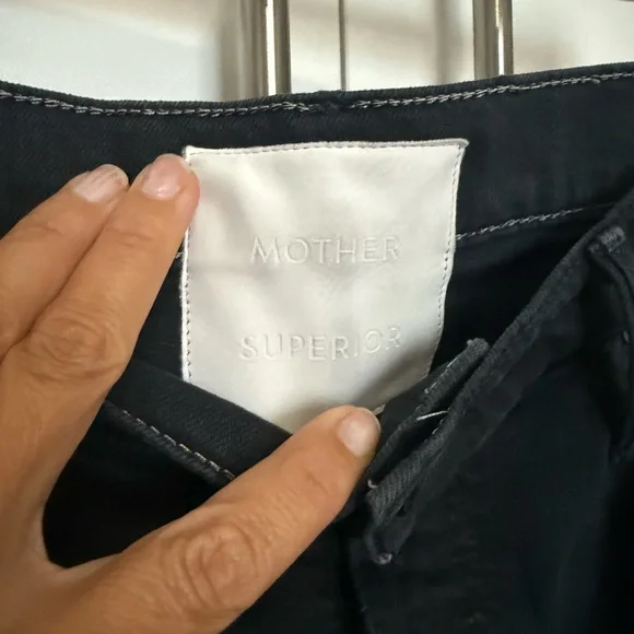 MOTHER The Vagabond Mini Fray Denim Skirt - 27 - Picture 7 of 10